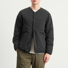 NANGA Men's Hinoc Ripstop Inner Down Cardigan in Black
