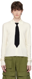 SPENCER BADU Off-White Knitted Uniform Polo