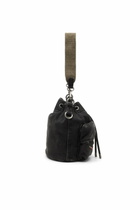 Diesel Multi-Pkts-Multipocket bucket bag in washed denim - Crossbody Bags - Unisex - Black