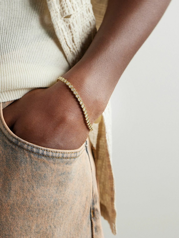 Photo: KOLOURS JEWELRY - Luna Wight Fortis Large Gold Diamond Bracelet - Gold