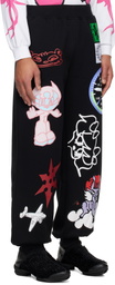 Chopova Lowena Black Flying High Sweatpants