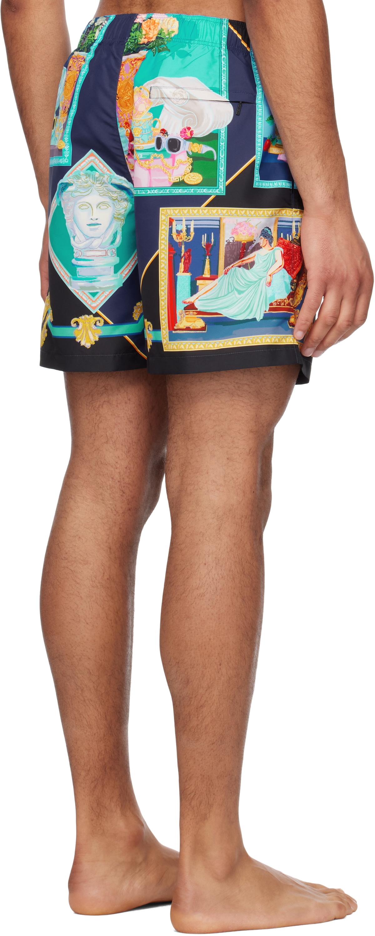 Versace Underwear Multicolor Versace Gallery Swim Shorts