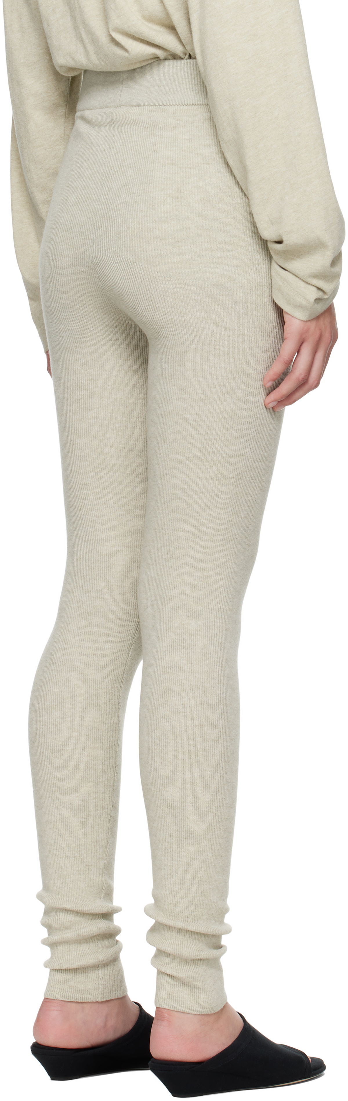 Fear of God ESSENTIALS Beige Soft Rib Leggings