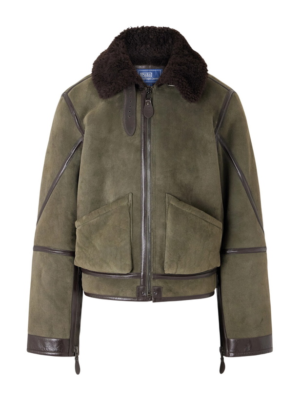 Photo: Polo Ralph Lauren - Shearling Flight Jacket - Green