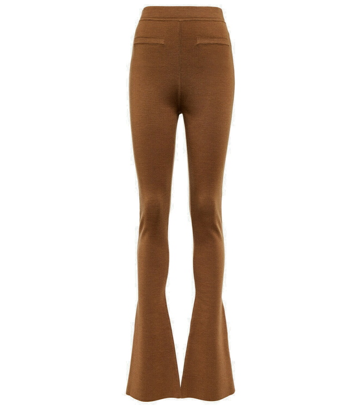 Photo: Saint Laurent High-rise flared wool leggings