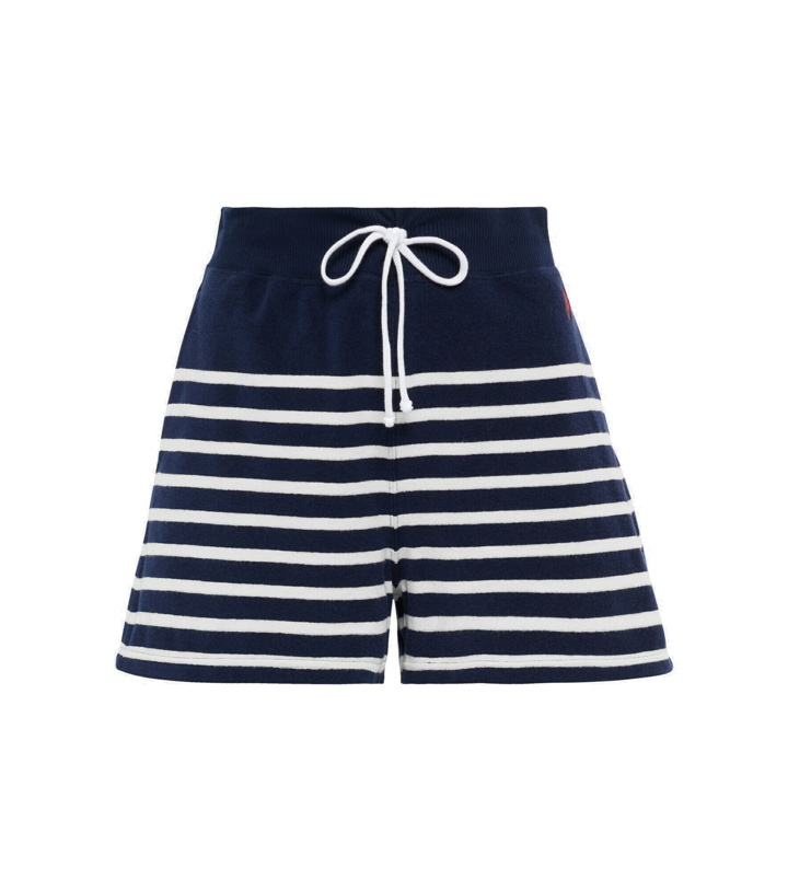 Photo: Polo Ralph Lauren - Striped cotton-blend terry shorts
