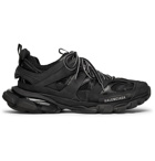 Balenciaga - Track Leather, Mesh and Rubber Sneakers - Men - Black