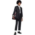 Thom Browne Navy Stripe Classic Sport Coat