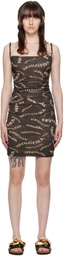 Nanushka Brown Adie Mini Dress