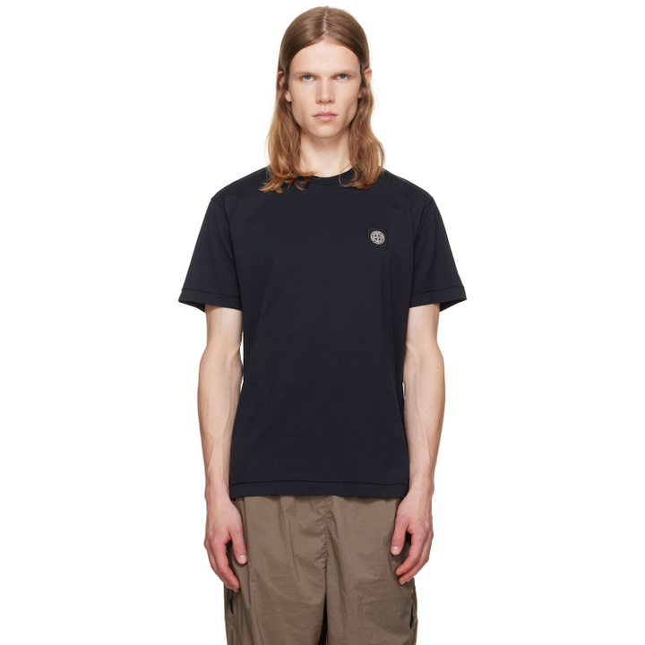 Photo: Stone Island Navy 2100027 60/2 Cotton Jersey T-shirt
