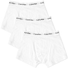 Calvin Klein Men's 3 Pack Trunk in White