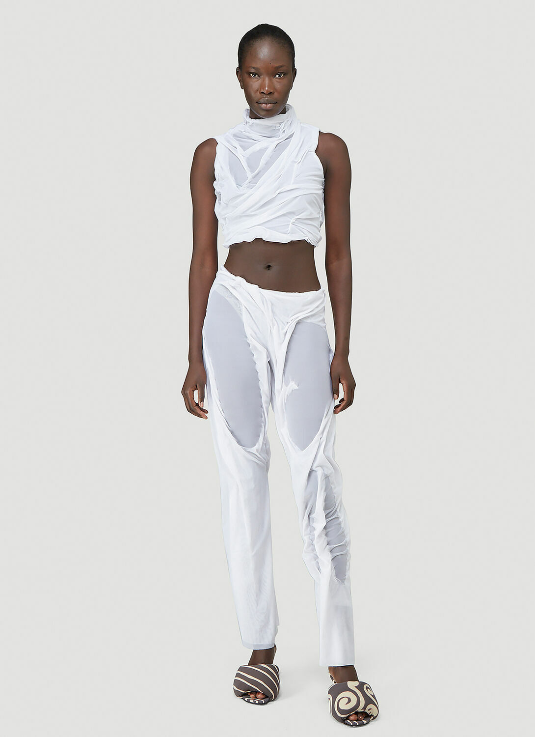 DI PETSA Wet-Look Pants
