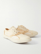 Maison Margiela - Inside Out Patchwork Canvas Sneakers - Neutrals