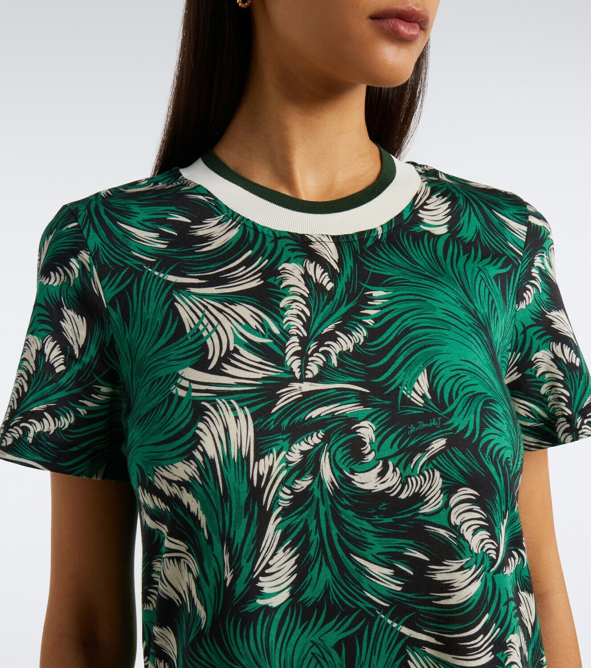 La DoubleJ Sporty Swing cotton jersey midi dress
