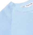 Entireworld - Slim-Fit Mélange Fleece-Back Organic Cotton-Jersey Sweatshirt - Blue