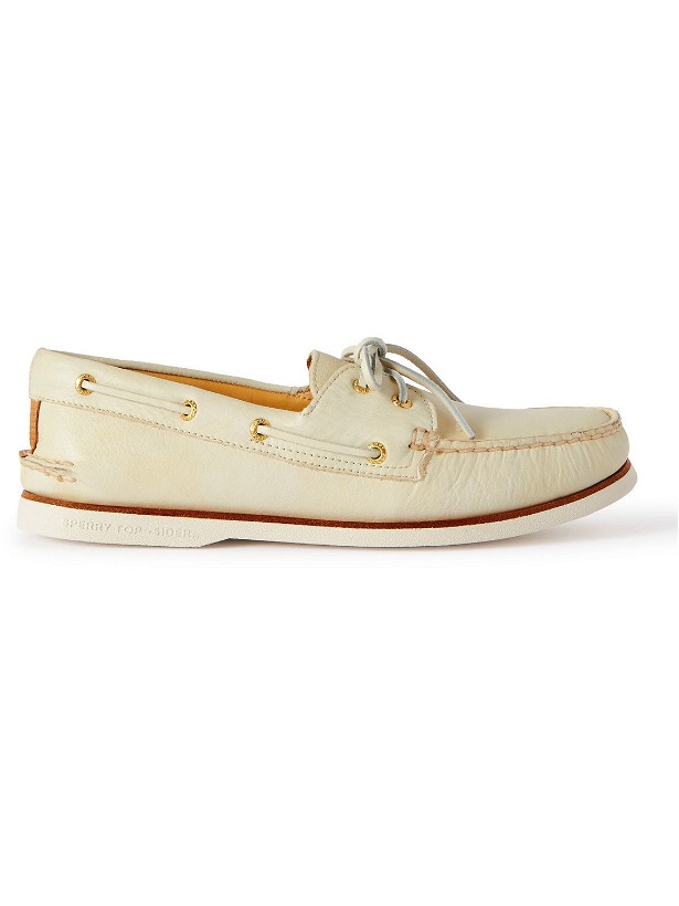 Photo: Sperry - Gold Cup Authentic Original Full-Grain Leather Boat Shoes - Neutrals