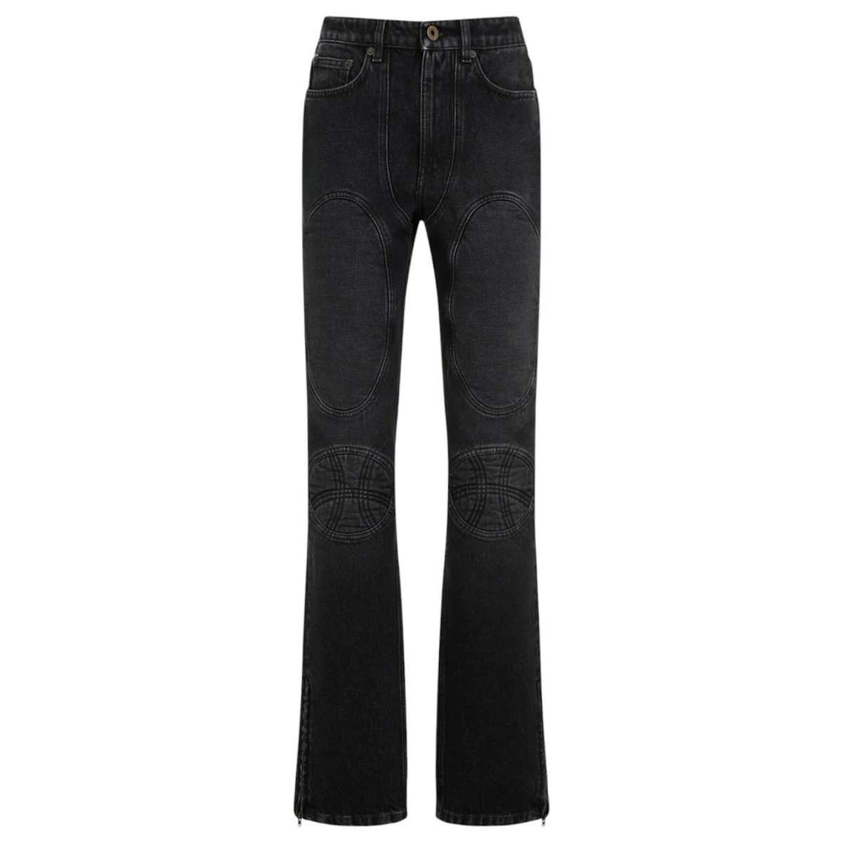 Jean Paul Gaultier - Jean-effect low-rise silk pants Jean