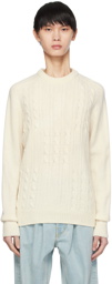 Noah Off-White Crewneck Sweater
