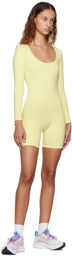 HÉROS SSENSE Exclusive Yellow 'The Biketard' Bodysuit