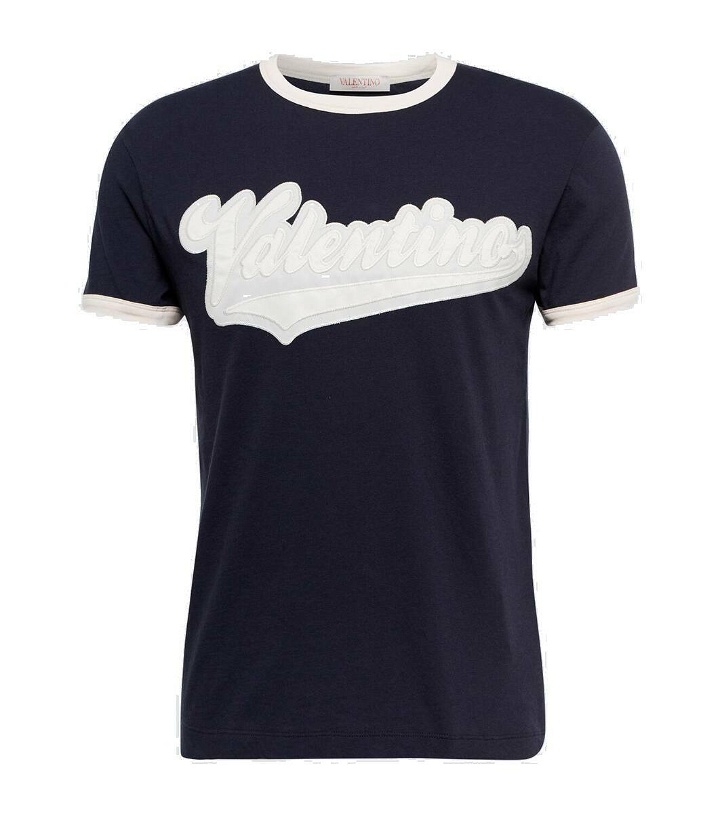 Photo: Valentino Logo cotton jersey T-shirt