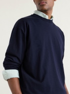 Auralee - Luster Knitted T-Shirt - Blue