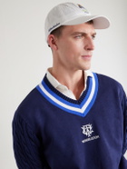 Polo Ralph Lauren - Wimbledon Logo-Embroidered Leather-Trimmed Cotton-Twill Baseball Cap