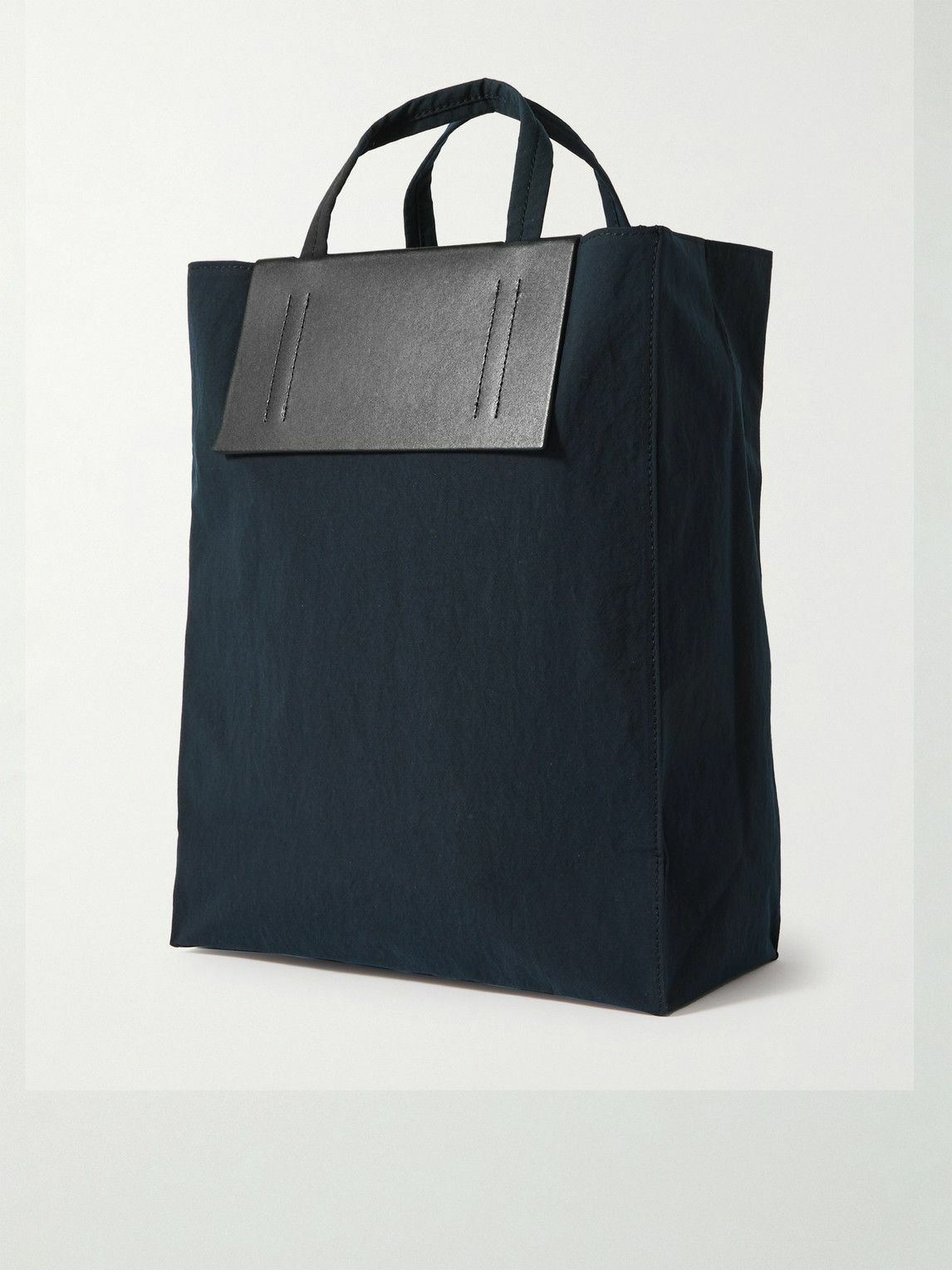 Acne Studios - Baker Out Logo-Print Leather and Nylon Tote