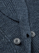 Thom Sweeney - Double-Breasted Ribbed Linen Cardigan - Blue