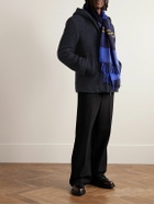 PIACENZA 1733 - Brushed Llama Wool-Blend Hooded Coat - Blue