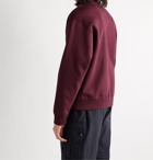 NIKE - ACG Logo-Embroidered Fleece-Back Cotton-Blend Jersey Sweatshirt - Burgundy