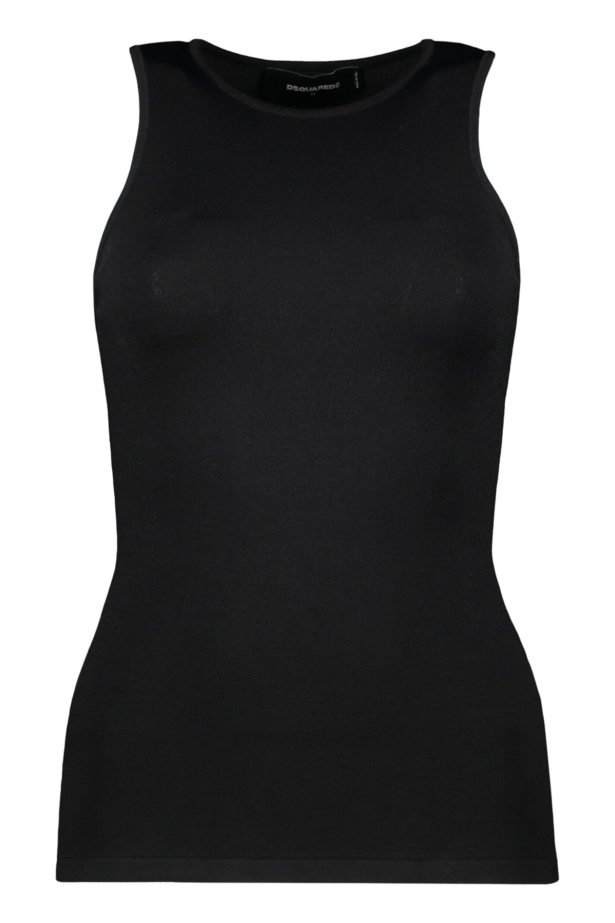 DSQUARED2 - Printed Cotton Blend Open Back Tank Top Dsquared2
