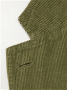 Drake's - Unstructured Cotton-Corduroy Suit Jacket - Green