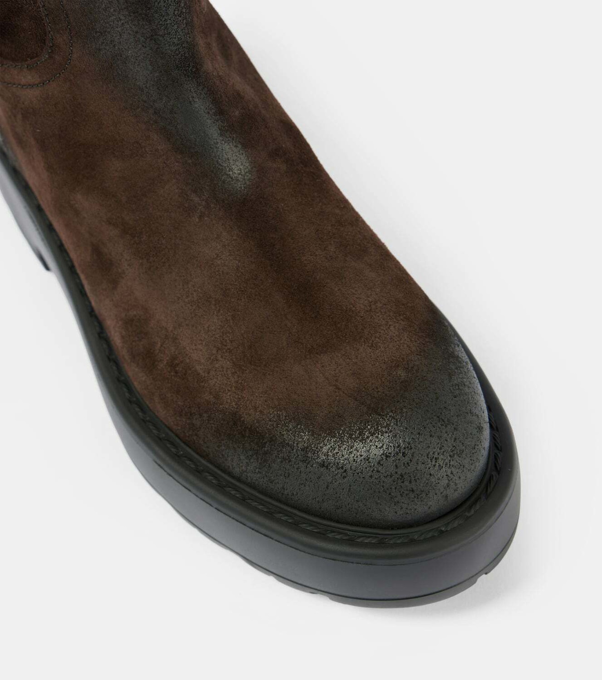 Miu Miu Logo suede ankle boots