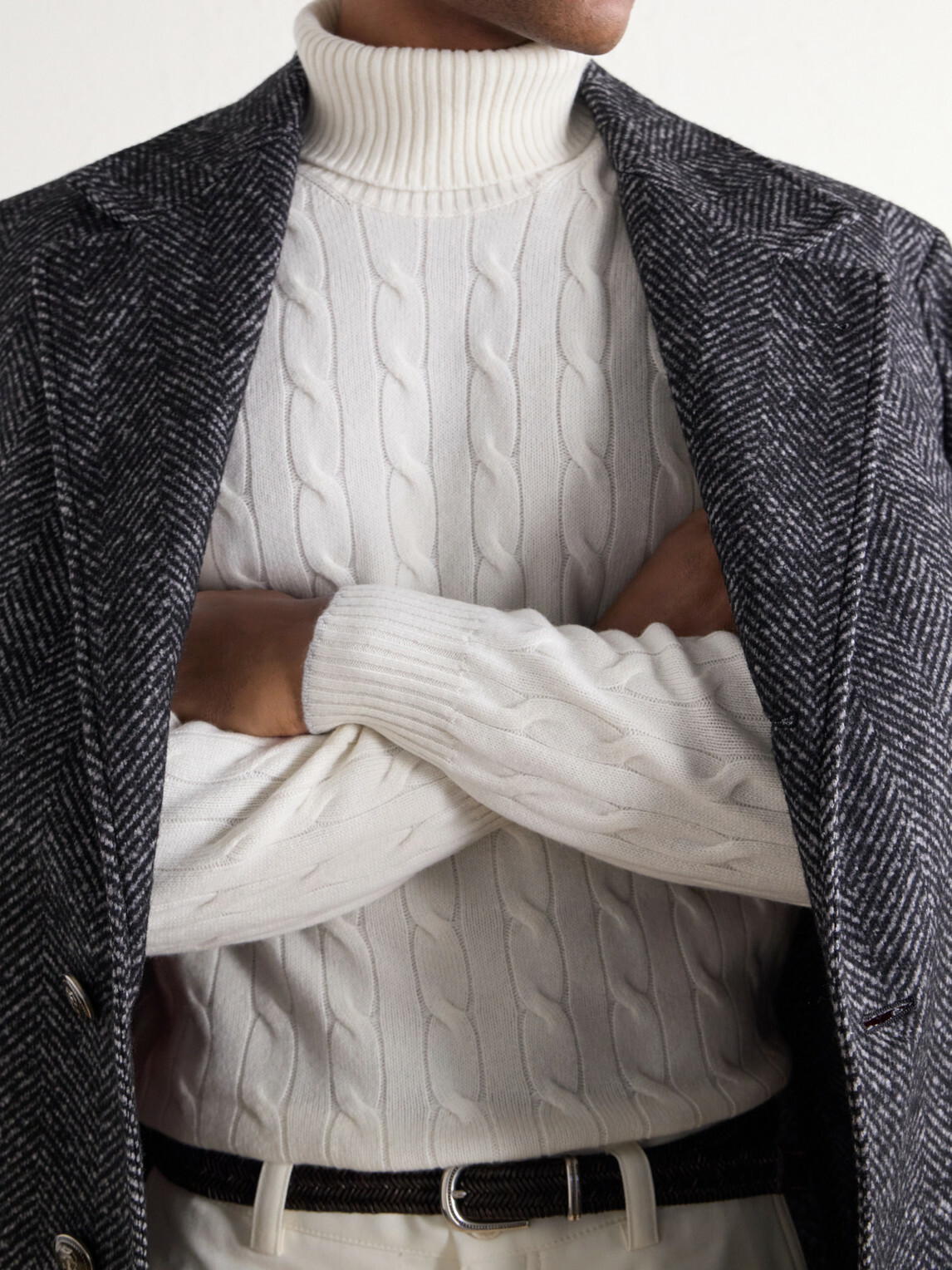 Brunello Cucinelli - Cable-Knit Cashmere Rollneck Sweater - Neutrals