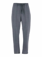 SEMICOUTURE buddy Grey Cropped Pants With Drawstring Waist In Cotton Woman