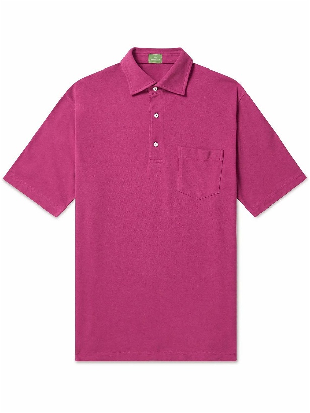 Photo: Sid Mashburn - Cotton-Piqué Polo Shirt - Purple