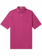 Sid Mashburn - Cotton-Piqué Polo Shirt - Purple