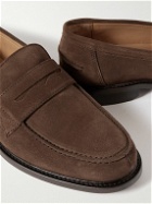 Mr P. - Suede Loafers - Brown