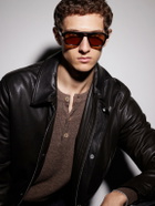 Cutler and Gross - Navigator Aviator-Style Acetate Sunglasses