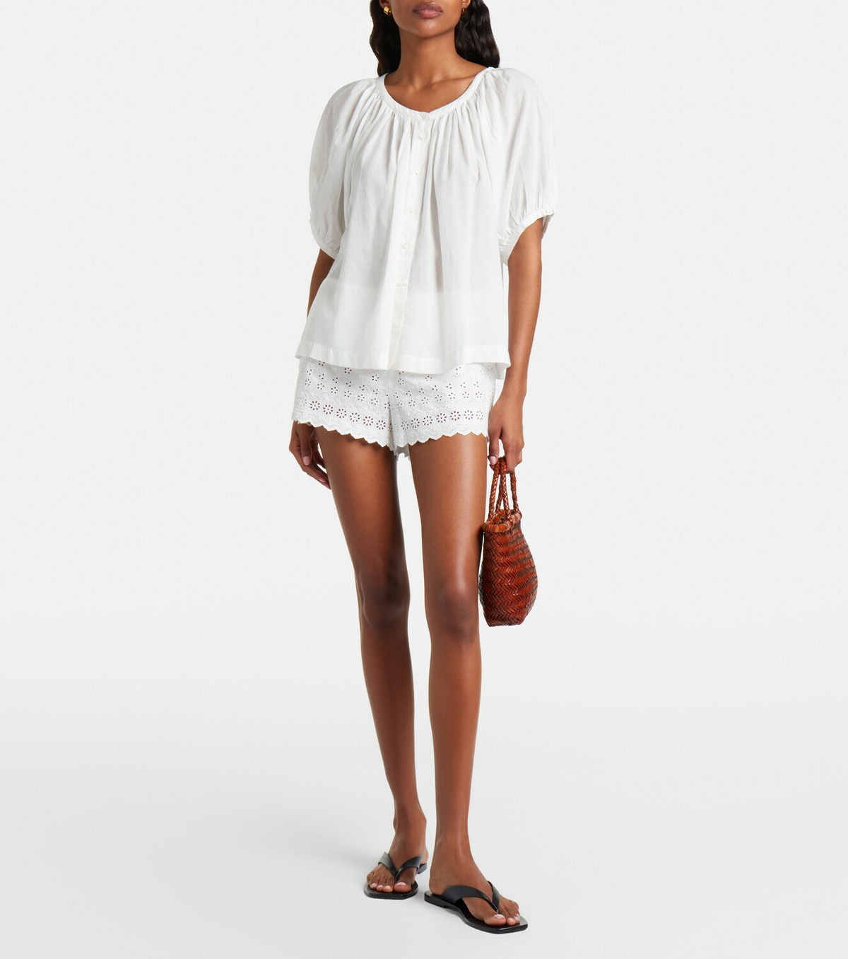 Dôen June cotton-blend top