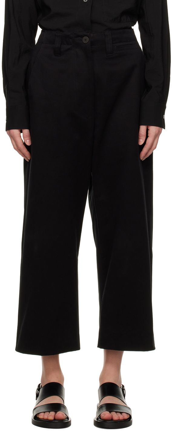 Studio Nicholson Black Asher Trousers Studio Nicholson