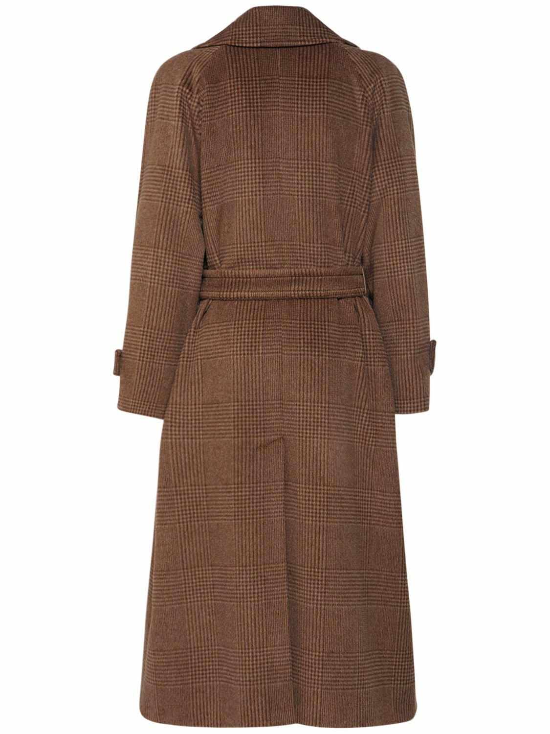 WEEKEND MAX MARA Garbo Prince Of Wales Belted Long Coat