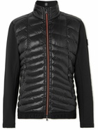 Bogner - Kirian Logo-Embossed Shell-Panelled Quilted Down Stretch-Jersey Ski Jacket - Black