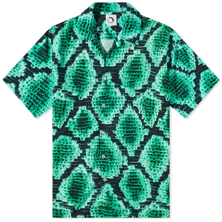 Photo: Endless Joy Men's Snake Vacation Shirt in Emerald