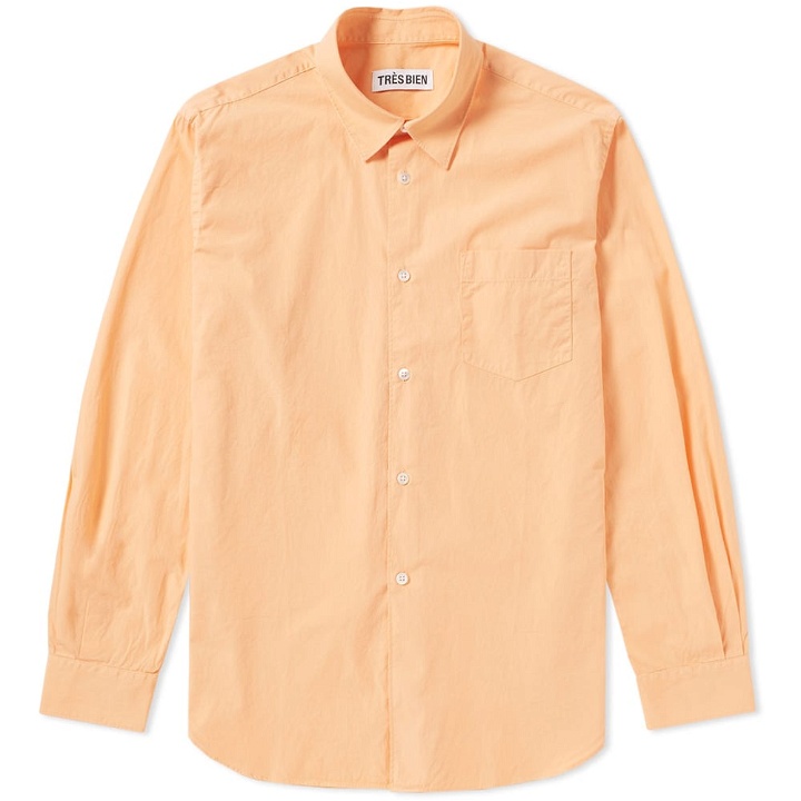 Photo: Tr&egrave;s Bien Classic Poplin Shirt Orange