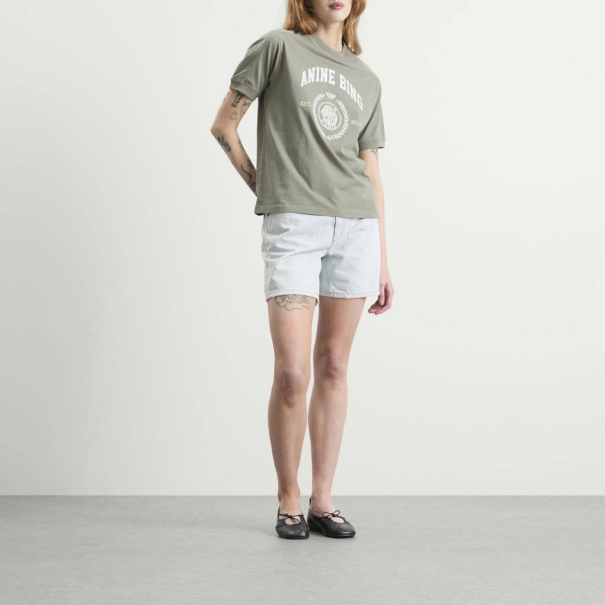 Anine Bing Women's Jaylin T-Shirt in Washed Sage