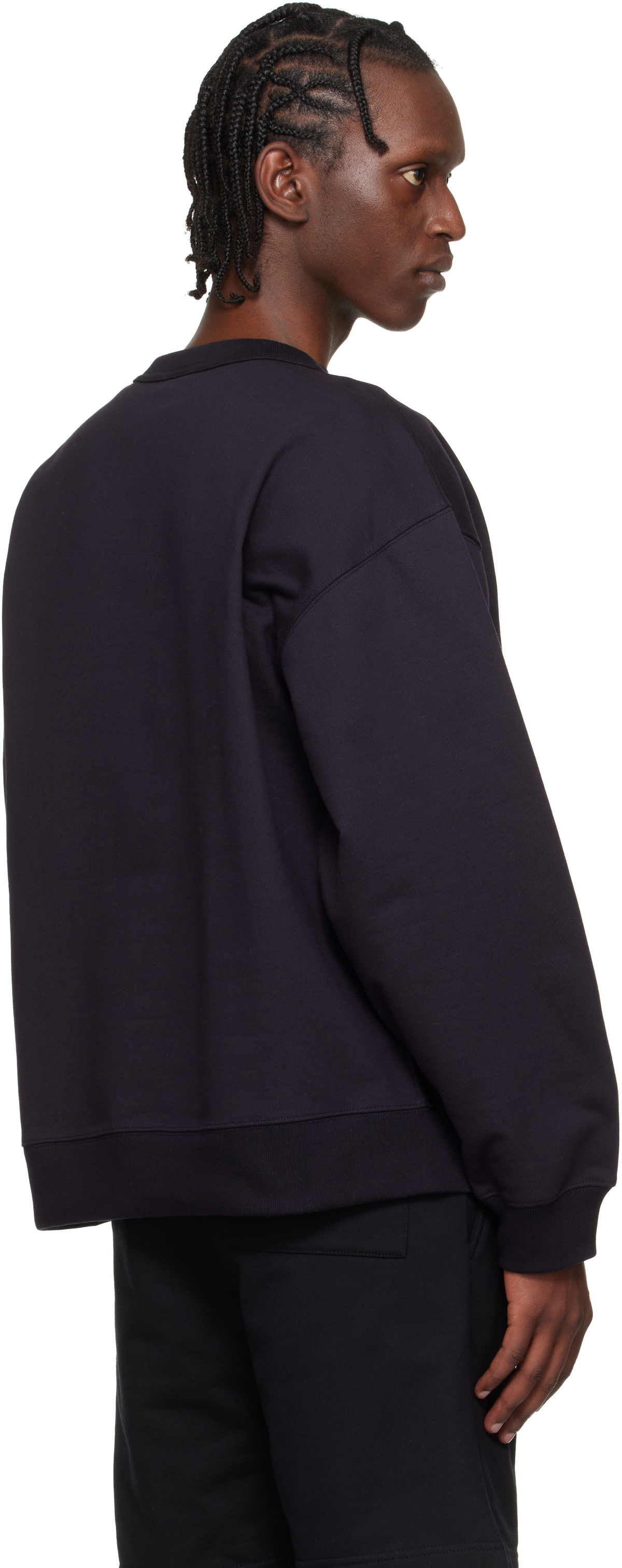 Dries Van Noten Navy Oversized Sweatshirt