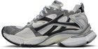 Balenciaga Gray & White Runner Sneakers