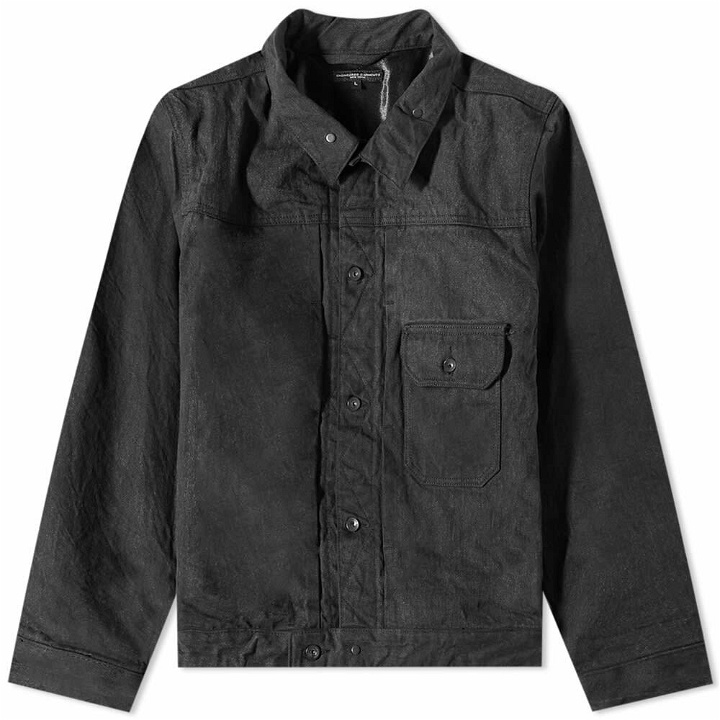Photo: Engineered Garments Men's Trucket Denim Jacket in Black