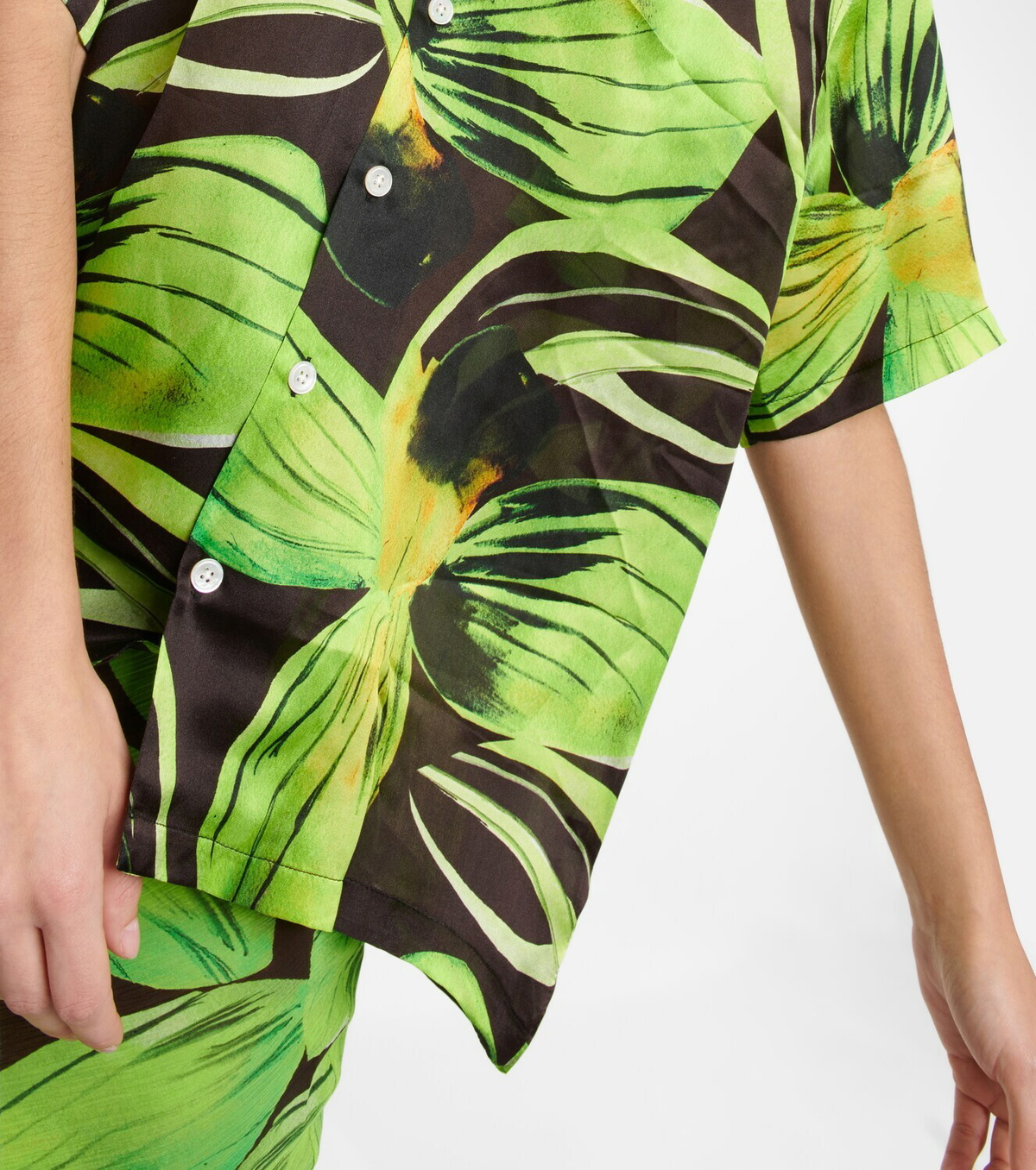 Louisa Ballou - Weekend printed silk shirt